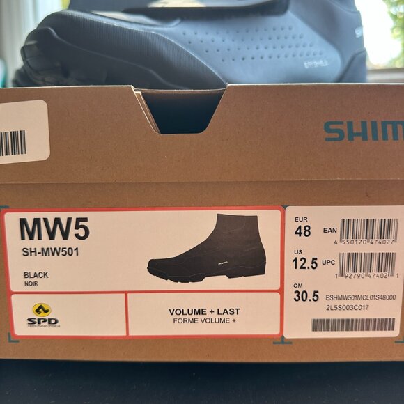 Shimano SH-MW502 Winter Cycling Shoe - Men's 12.5 - 48 - Picture 2 of 14